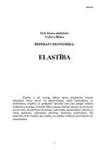 Konspekts 'Elastība pieprasījumam', 1.