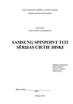 Referāts 'Samsung Spinpoint T133 sērijas cietie diski', 1.