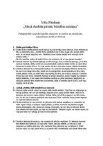 Referāts 'Vilis Plūdonis "Mazā Anduļa pirmās bērnības atmiņas". Pedagoģiskās un psiholoģis', 1.