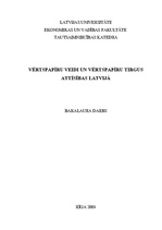 Diplomdarbs 'Vērtspapīru veidi un vērtspapīru tirgus attīsība Latvijā', 1.