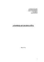 Konspekts 'Atopiskais dermatīts', 1.