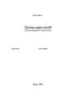 Referāts 'Idiomas angļu valodā', 1.