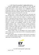 Prakses atskaite 'Prakses pārskats SIA "Ernst & Young Baltic"', 5.