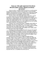 Eseja 'Ērihs Marija Remarks "Rietumu frontē bez pārmaiņām"', 1.