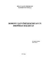 Konspekts 'Robotu satvērējiekārtas un drošības iekārtas', 1.
