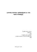 Referāts 'Latviešu dievības salīdzinājumā ar citu tautu mitoloģiju', 1.