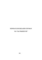 Biznesa plāns 'SIA "Club Warehouse"', 1.