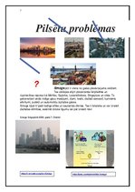 Konspekts 'Pilsētu problēmas', 1.