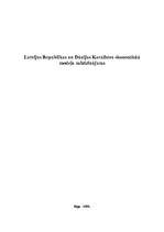 Referāts 'Latvijas Republikas un Dānijas Karalistes ekonomiskā modeļa salīdzinājums', 1.