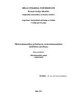 Konspekts 'Makroekonomikas priekšmets, makroekonomiskās aktivitātes mērīšana', 1.