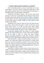 Eseja 'Vai dzīves laikā personības identitāte var mainīties', 1.