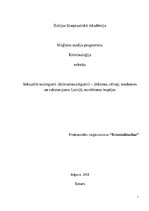 Referāts 'Seksuālie noziegumi - jēdziens, cēloņi, tendences un raksturojums Latvijā, novēr', 1.
