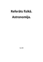 Referāts 'Astronomija', 1.
