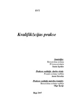 Prakses atskaite 'Kvalifikācijas prakse', 1.