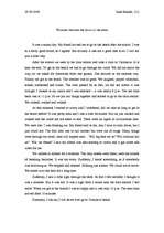 Eseja 'Walking trough the Wood at Night', 1.