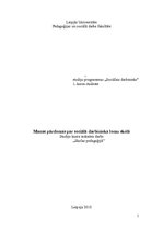 Eseja 'Manas pārdomas par sociālo darbinieku vietu/lomu skolā', 1.