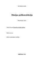 Konspekts 'Dānijas konstitūcija', 1.