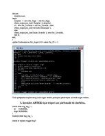 Paraugs 'Servera programmēšanas valodas PL/SQL (SQL valodas paplašinājums) izmantošana', 5.