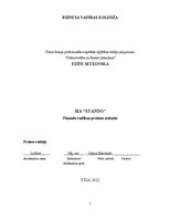 Prakses atskaite 'Finansu vadības prakses atskaite', 1.