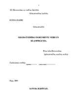 Referāts 'Dokumentu klasifikācija un veidi', 1.