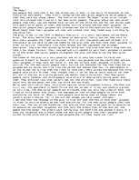 Eseja '"No Sugar": Analysis of the Play', 1.