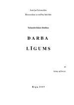Referāts 'Darba līgums', 1.