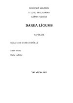 Referāts 'Darba līgums', 1.