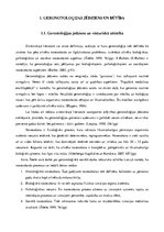 Referāts 'Gerontoloģijas jēdziens un būtība', 1.