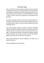 Eseja 'The Traffic in Village', 1.