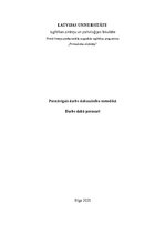 Konspekts 'Patstāvīgais darbs dabaszinību metodikā - Darbs dabā pavasarī', 1.