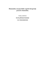 Konspekts 'Ekonomikas starptautiskie aspekti. Integrācija pasaules ekonomikā', 1.