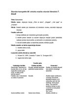 Konspekts 'Stundas konspekts 80 minūšu mācību stundai literatūrā 7.klasē', 1.