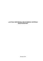 Referāts 'LR ekonomiskās sistēmas raksturojums', 1.