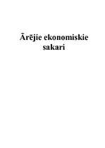 Konspekts 'Ārējie ekonomiskie sakari', 1.