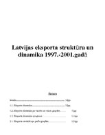 Referāts 'Latvijas eksporta struktūra un dinamika no 1997. līdz 2001.gadam', 1.