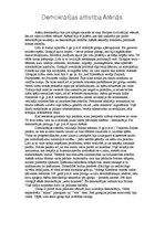 Eseja 'Demokrātijas attīstība Atēnās', 1.