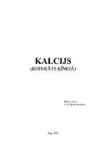 Referāts 'Kalcijs', 1.