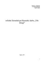 Konspekts 'Remarks "Trīs draugi"', 1.