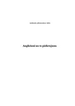 Referāts 'Anglicismi un to pielietojums', 1.