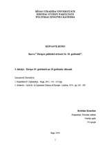 Konspekts 'Eiropa 19.gadsimtā un 20.gadsimtā sākumā', 1.