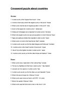 Paraugs 'Crossvord about Countries', 1.