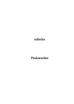 Referāts 'Prokuratūra', 1.