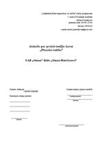 Prakses atskaite 'Vairumtirdzniecibas uzņēmuma prakses atskaite', 1.