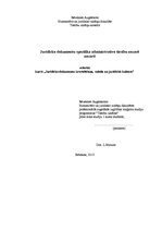 Referāts 'Juridisko dokumentu specifika administratīvo tiesību nozarē', 1.