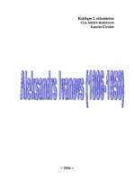 Konspekts 'Aleksandrs Ivanovs', 1.