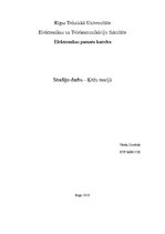 Paraugs 'Studiju darbs ķēžu teorijā', 1.