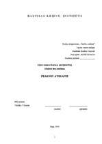 Prakses atskaite 'Tiesu medicīniskā ekspertīze', 1.