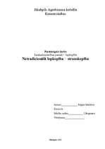 Referāts 'Netradicionālā lauksaimniecība - strauskopība', 1.