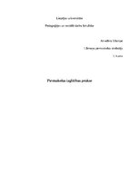 Prakses atskaite 'Pirmsskolas vērošanas prakses atskaite', 1.