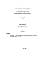 Konspekts 'Masu komunikācija: jēdziens, pirmsākumi un attīstība. Komunikācija un izklaide', 1.